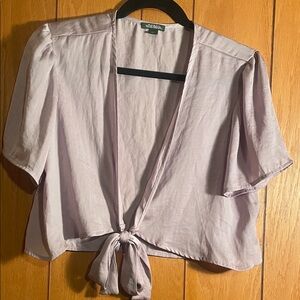 Wild fable light purple crop top